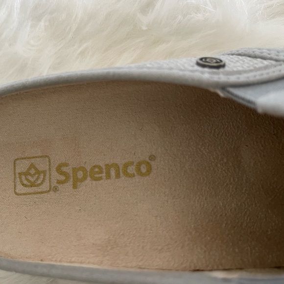 Spenco Orthotic Slip-On Slide Gray Mules - Celine Raffia Sz 7D - Picture 7 of 9